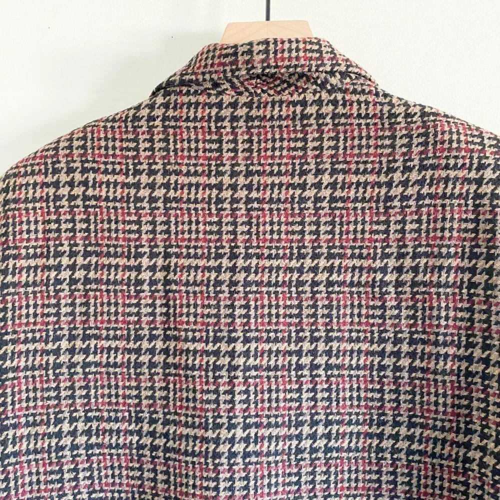 Sag Harbor Brown Wool Houndstooth Blazer - Picture 7 of 8